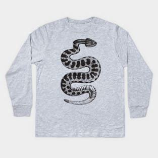 Vintage Rattlesnake Kids Long Sleeve T-Shirt